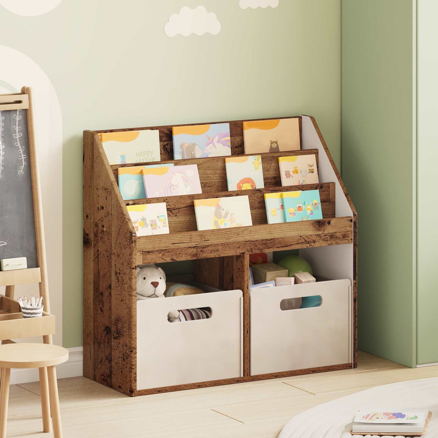 Libreria per Bambini Legno vecchio 72,5 x 29,5 x 69 cm