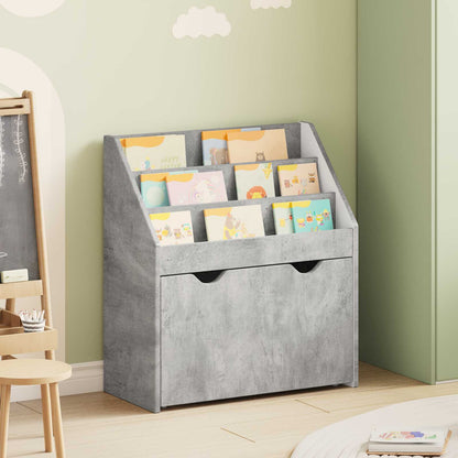 Libreria per Bambini Grigio cemento 60 x 29,5 x 69 cm