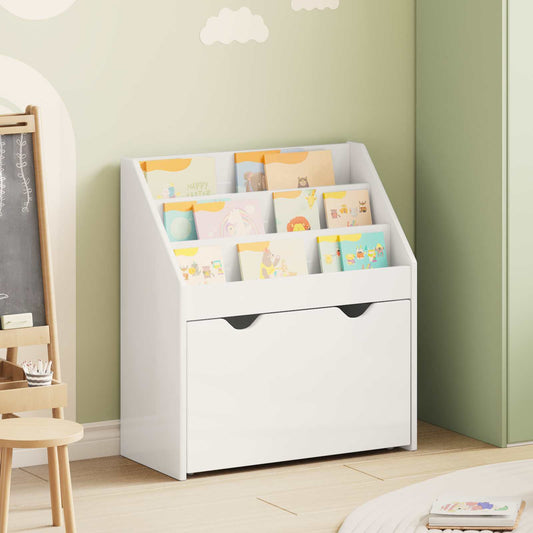 Libreria per Bambini Bianco Lucido 60 x 29,5 x 69 cm