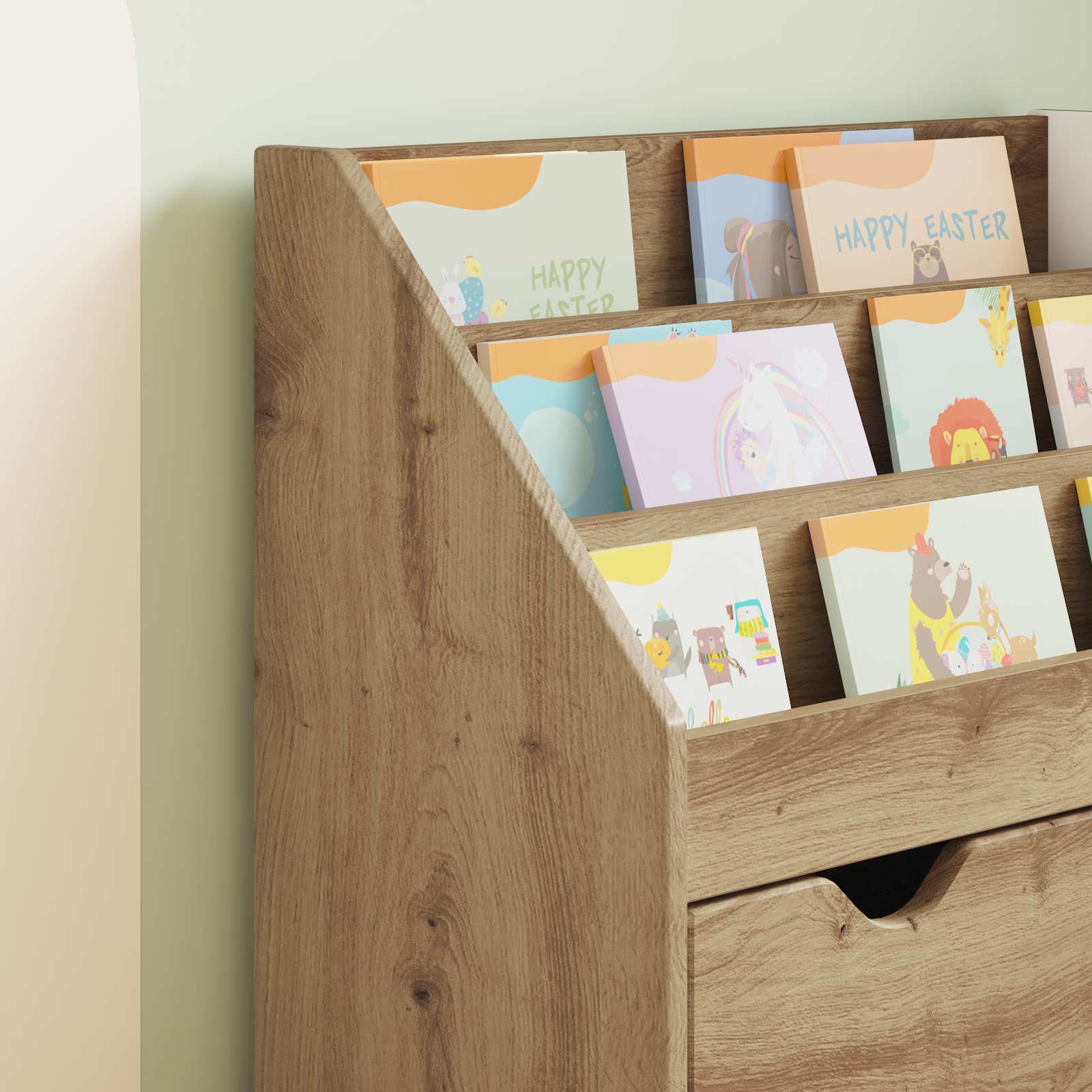 Libreria per Bambini Rovere artigianale 60 x 29,5 x 69 cm | homemem39