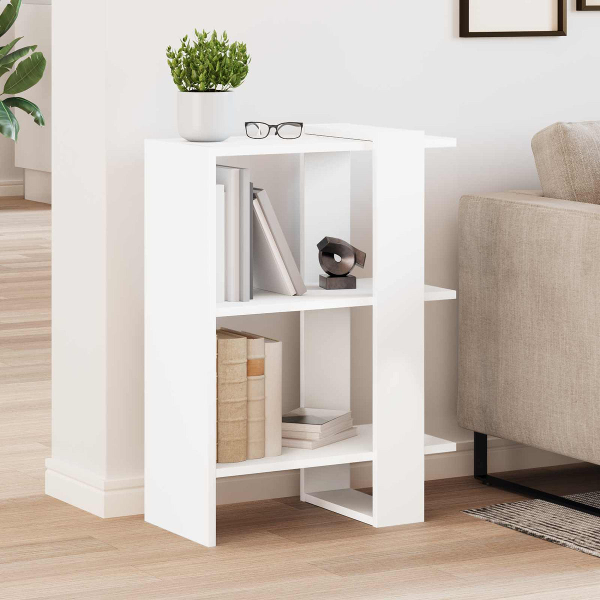 Libreria 2 livelli 52 x 25 x 71,5 cm Legno ingegnerizzato - homemem39