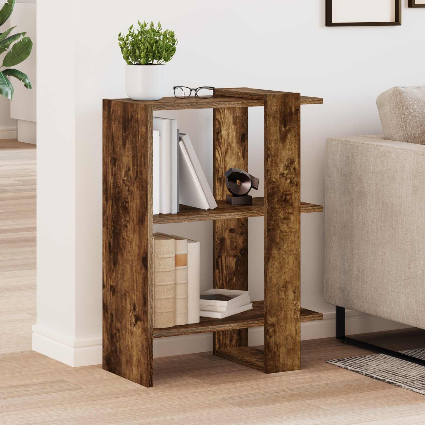 Libreria Rovere fumé 52 x 25 x 71,5 cm Legno multistrato | homemem39