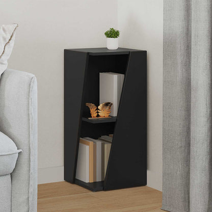 Mensola laterale Nero 33 x 32 x 70,5 cm Legno multistrato | homemem39