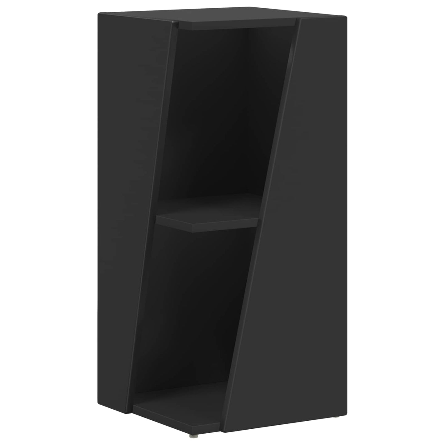 Mensola laterale Nero 33 x 32 x 70,5 cm Legno multistrato | homemem39