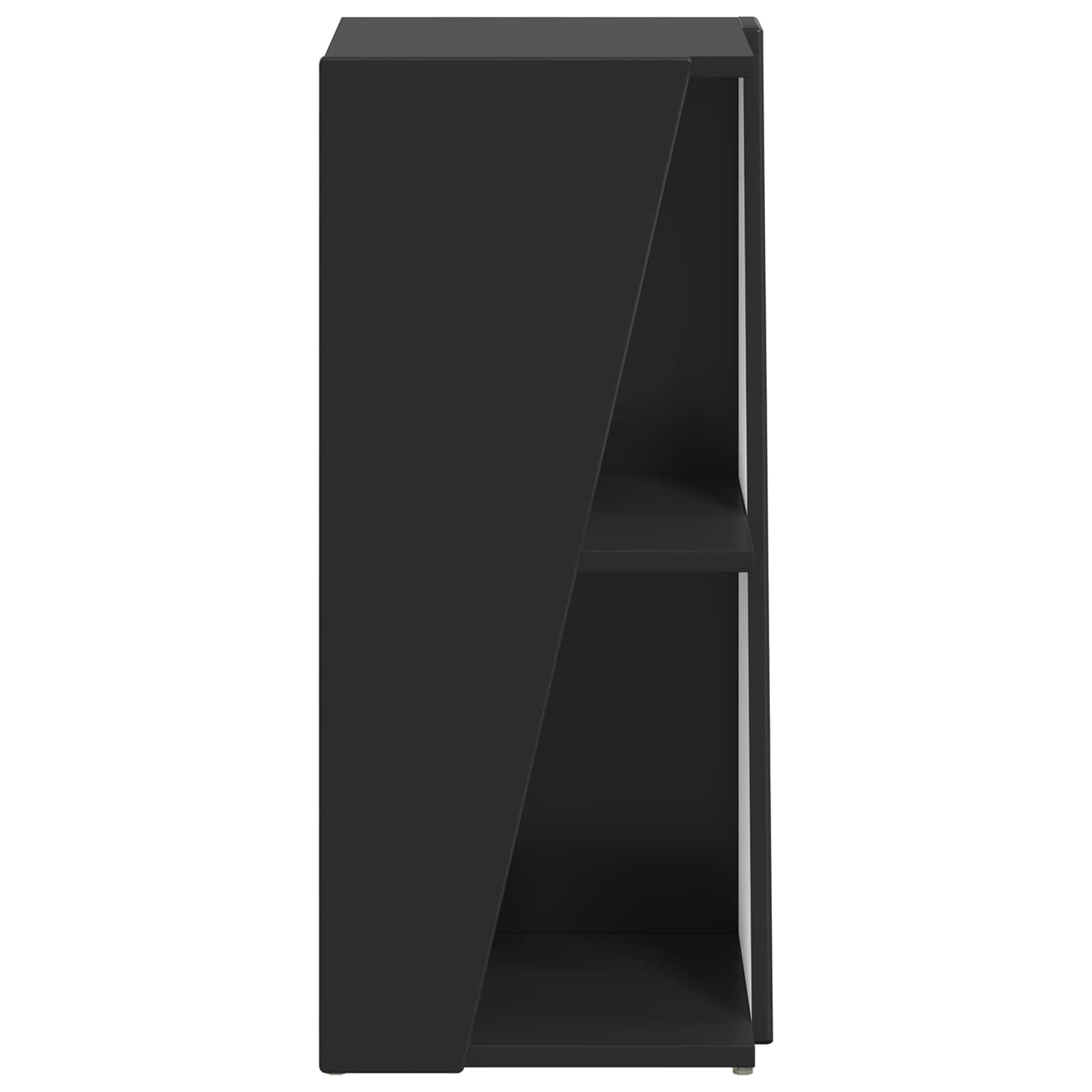 Mensola laterale Nero 33 x 32 x 70,5 cm Legno multistrato | homemem39
