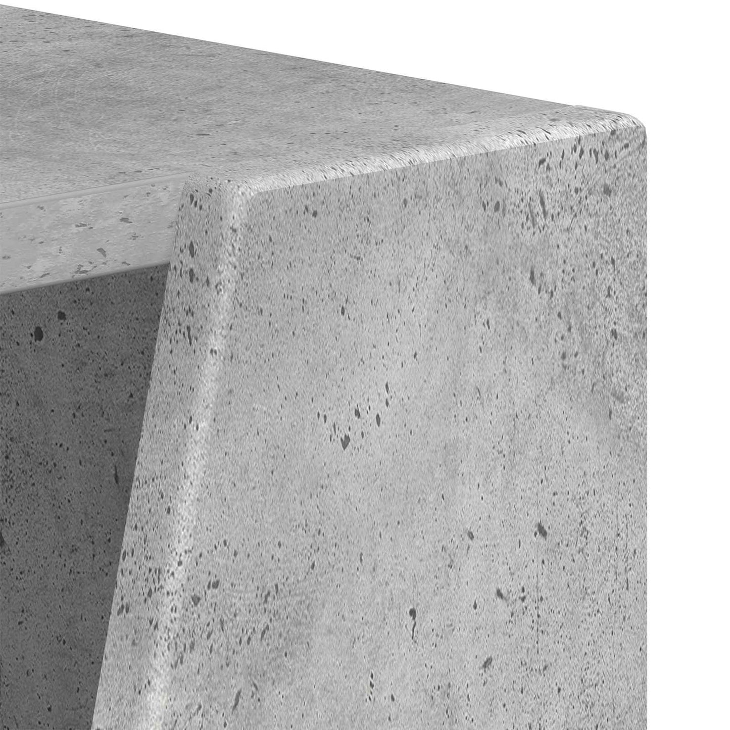 Mensola laterale Grigio cemento 33 x 32 x 70,5 cm | homemem39