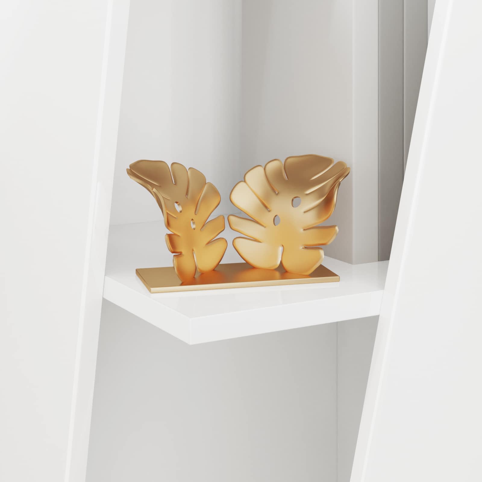 Mensola laterale Bianco Lucido 33 x 32 x 70,5 cm | homemem39