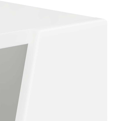Mensola laterale 33 x 32 x 100,5 cm Legno ingegnerizzato Bianco
