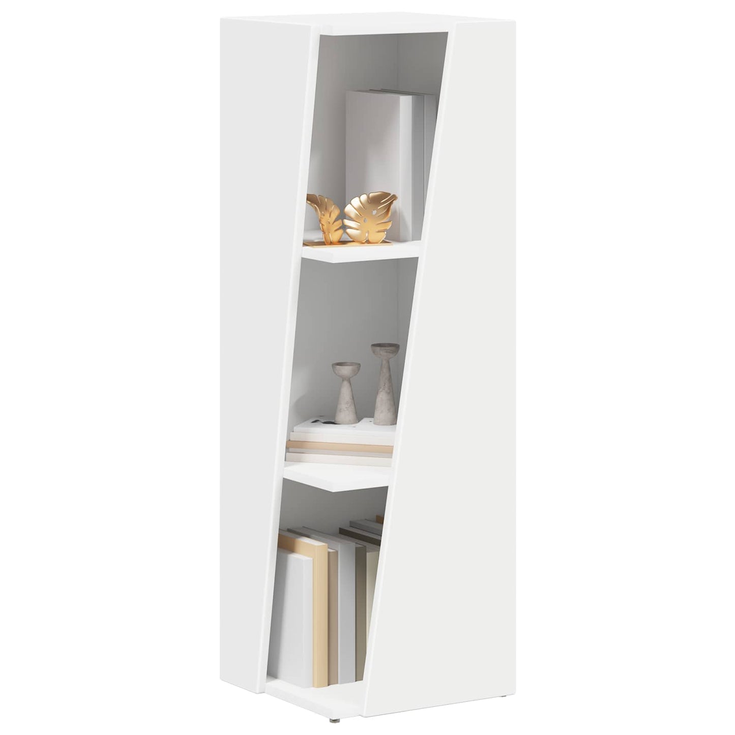 Mensola laterale 33 x 32 x 100,5 cm Legno ingegnerizzato Bianco