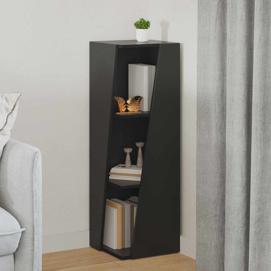 Mensola laterale Nero 33 x 32 x 100,5 cm Legno multistrato | homemem39