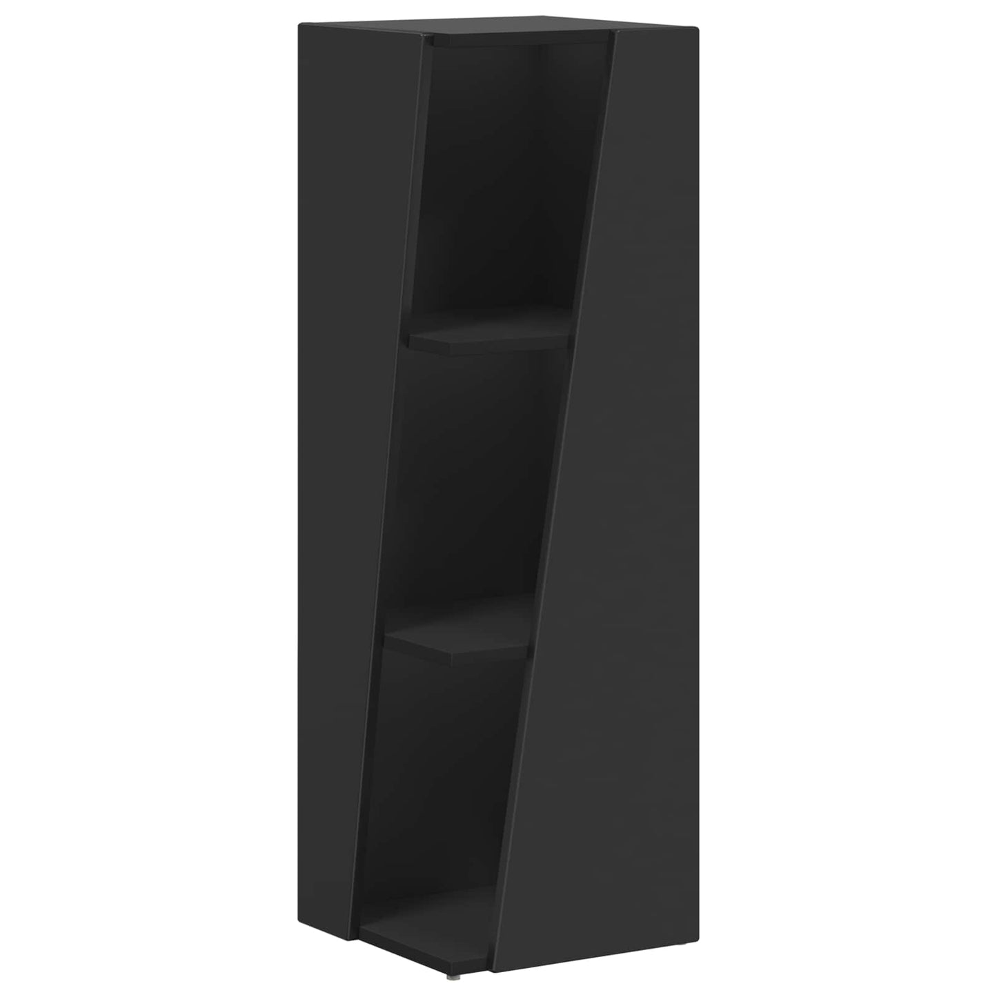 Mensola laterale 33 x 32 x 100,5 cm Legno ingegnerizzato Nero