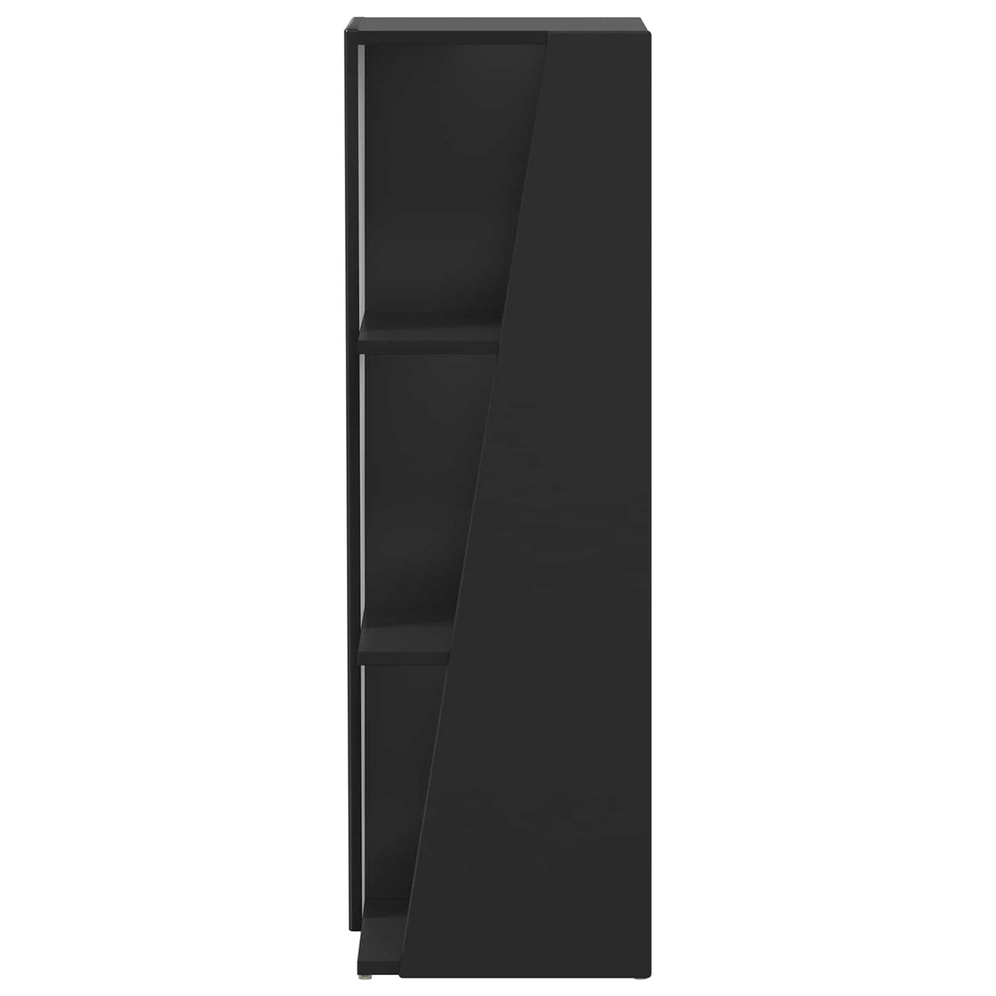 Mensola laterale 33 x 32 x 100,5 cm Legno ingegnerizzato Nero