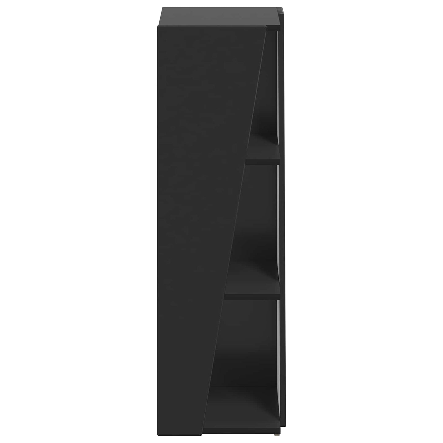 Mensola laterale 33 x 32 x 100,5 cm Legno ingegnerizzato Nero