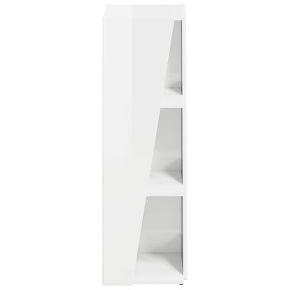 Mensola laterale Bianco Lucido 33 x 32 x 100,5 cm