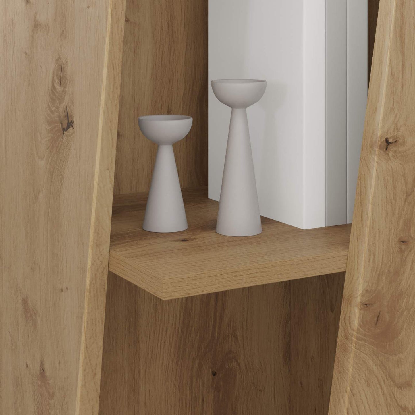Mensola laterale Rovere artigianale 33 x 32 x 100,5 cm | homemem39