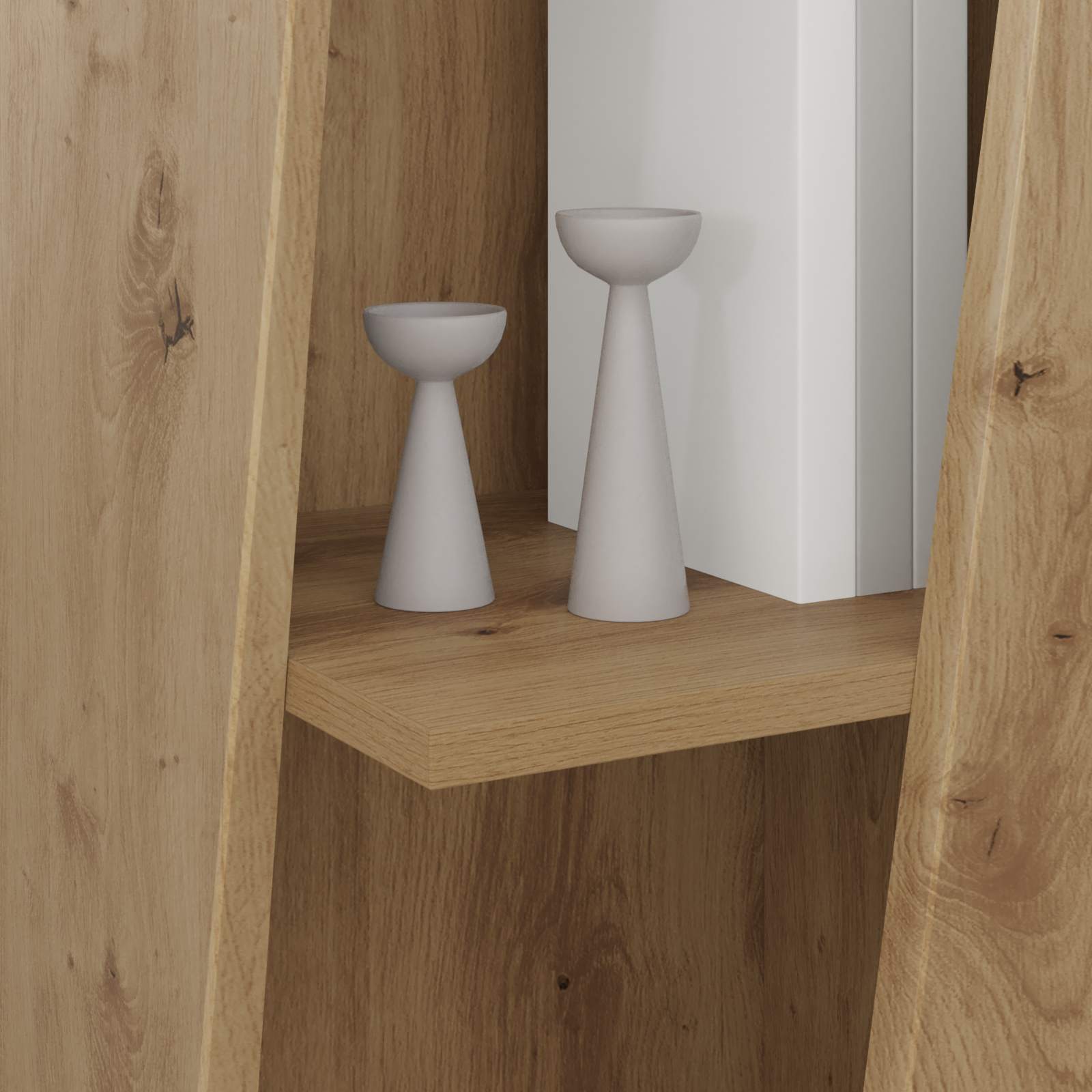 Mensola laterale Rovere artigianale 33 x 32 x 100,5 cm | homemem39