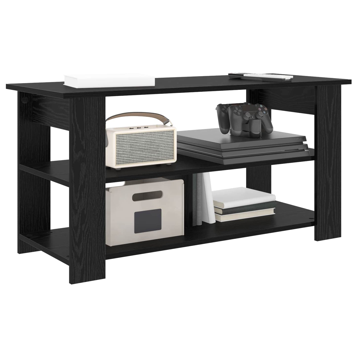 Supporto TV Rovere Nero 100 x 40 x 50 cm | homemem39