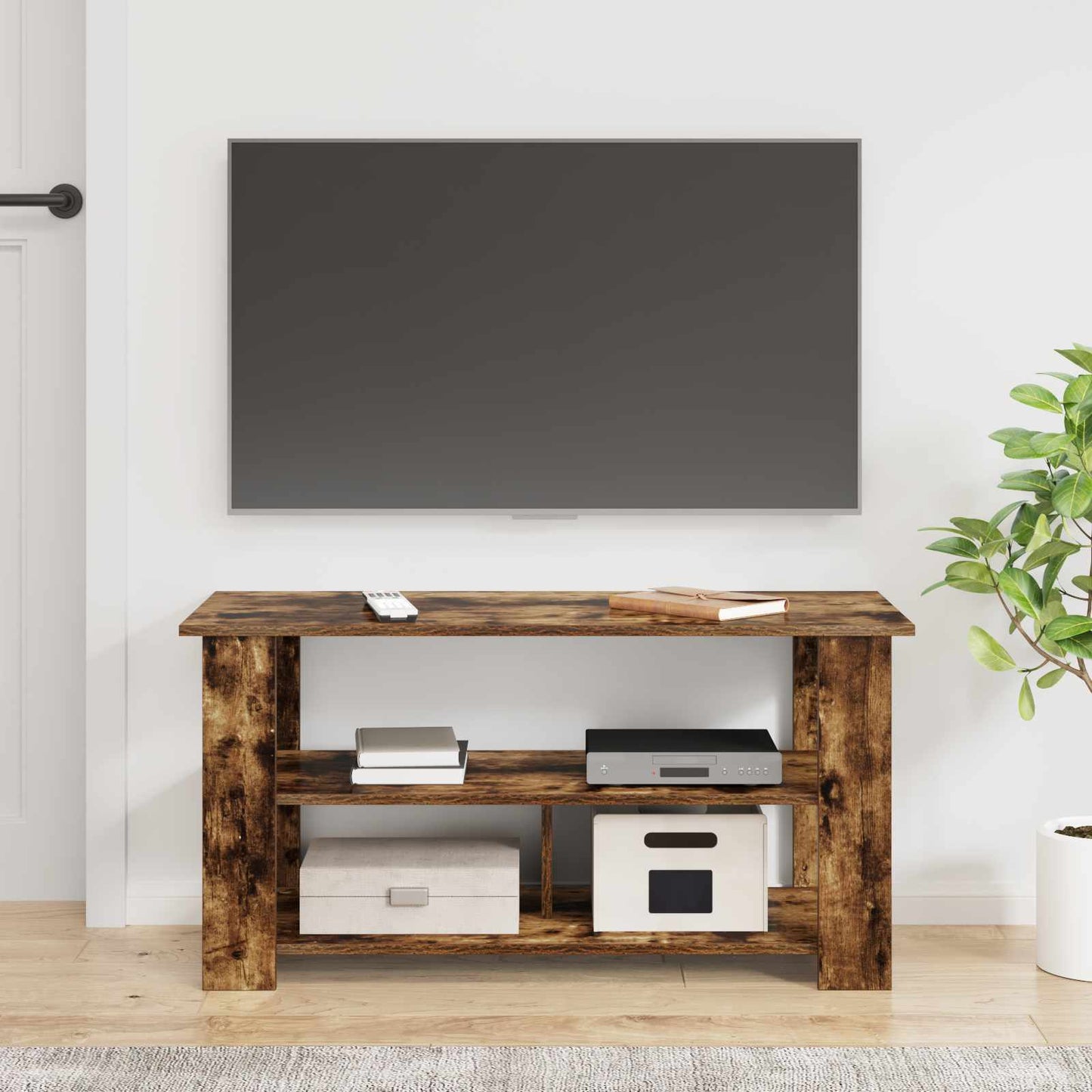 Supporto TV Rovere fumé 100 x 40 x 50 cm