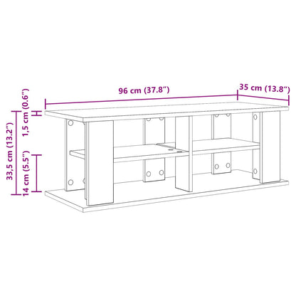 Supporto TV Rovere Nero 96 x 35 x 33,5 cm | homemem39