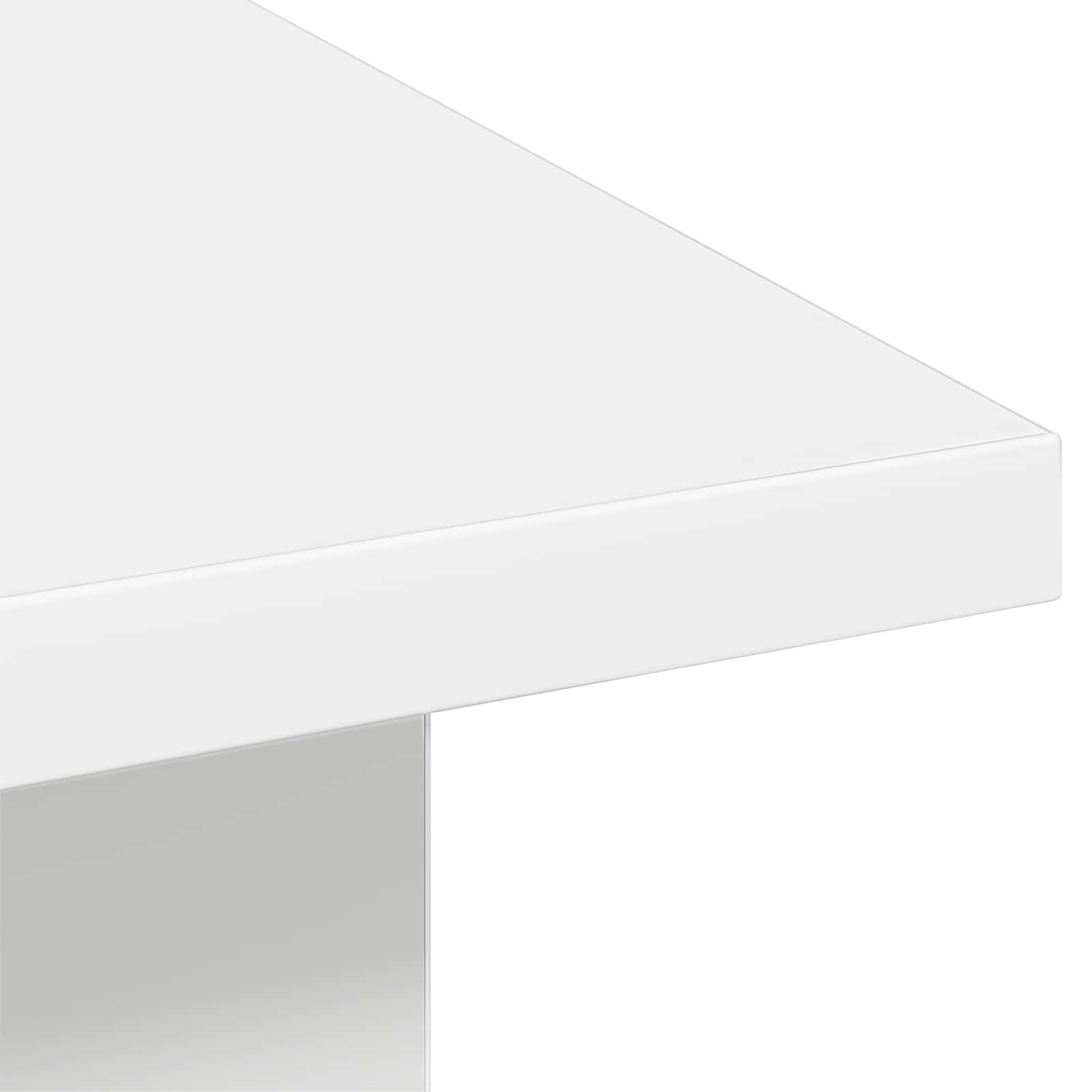 Tavolino da salotto Bianco 77 x 55 x 42 cm Legno multistrato | homemem39