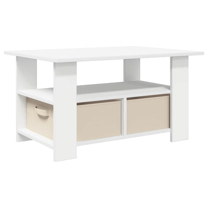 Tavolino da salotto Bianco 77 x 55 x 42 cm Legno multistrato | homemem39