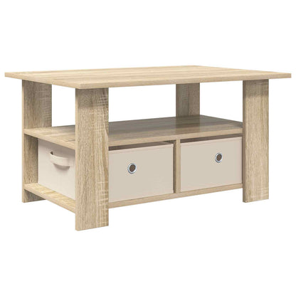 Tavolino da salotto con cassetto Rovere Sonoma 77 x 55 x 42 cm | homemem39
