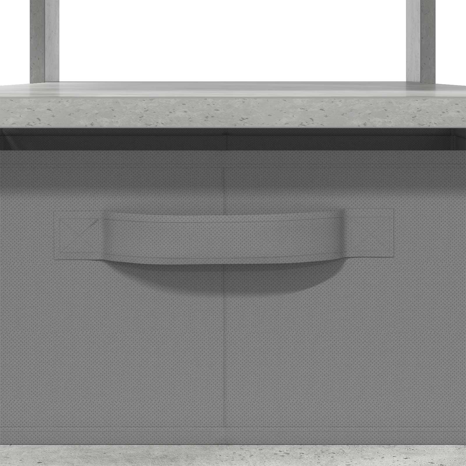 Tavolino da salotto con cassetto Grigio cemento 77 x 55 x 42 cm | homemem39