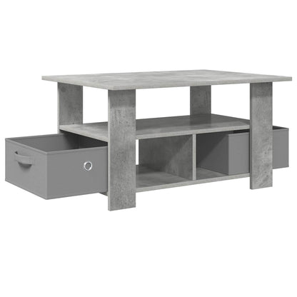 Tavolino da salotto con cassetto Grigio cemento 77 x 55 x 42 cm | homemem39