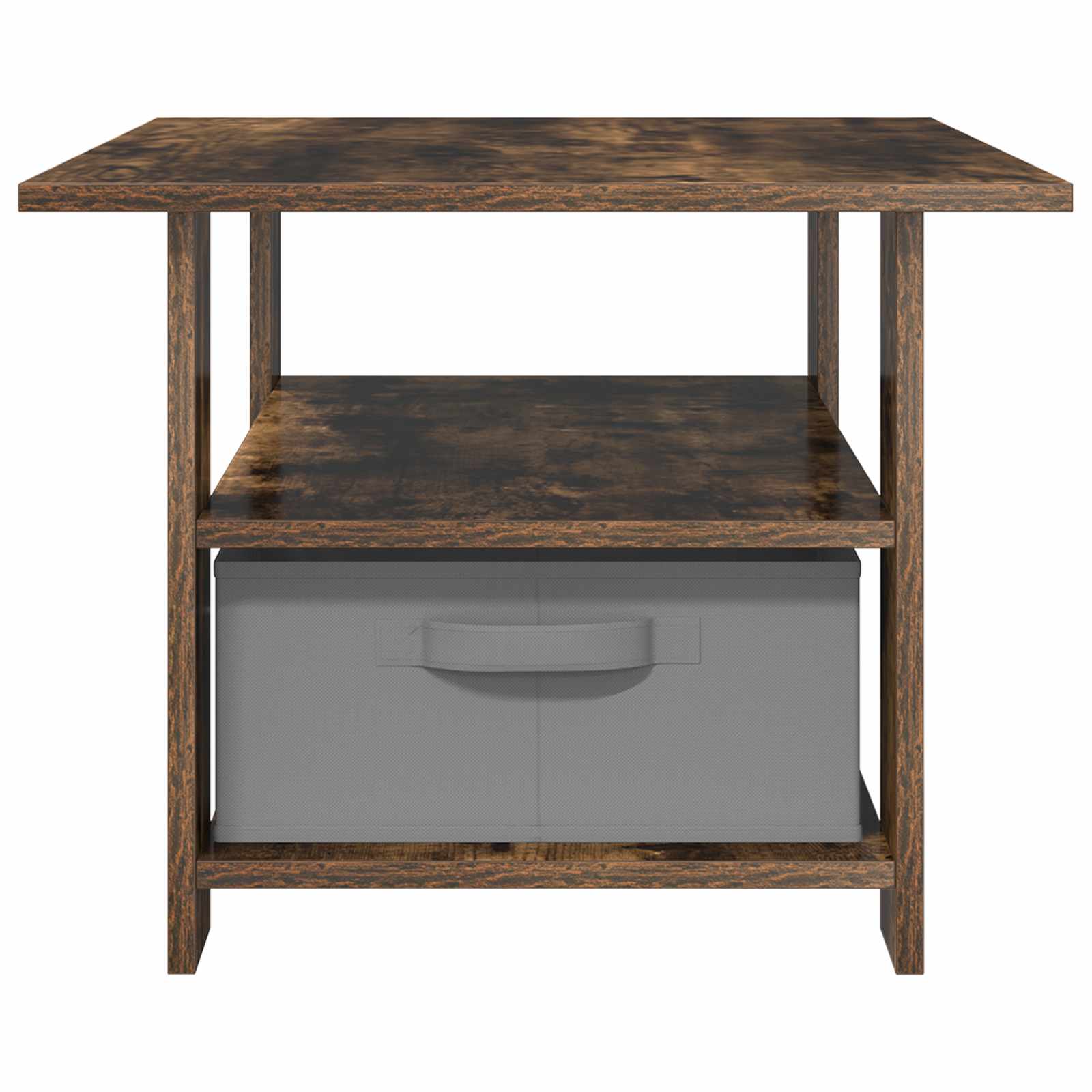 Tavolino da salotto con cassetto Rovere fumé 77 x 55 x 42 cm | homemem39