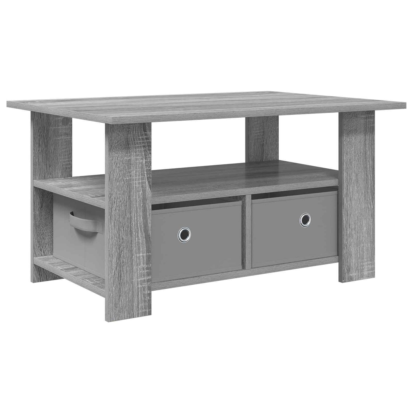 Tavolino da salotto con cassetto Grigio Sonoma 77 x 55 x 42 cm | homemem39