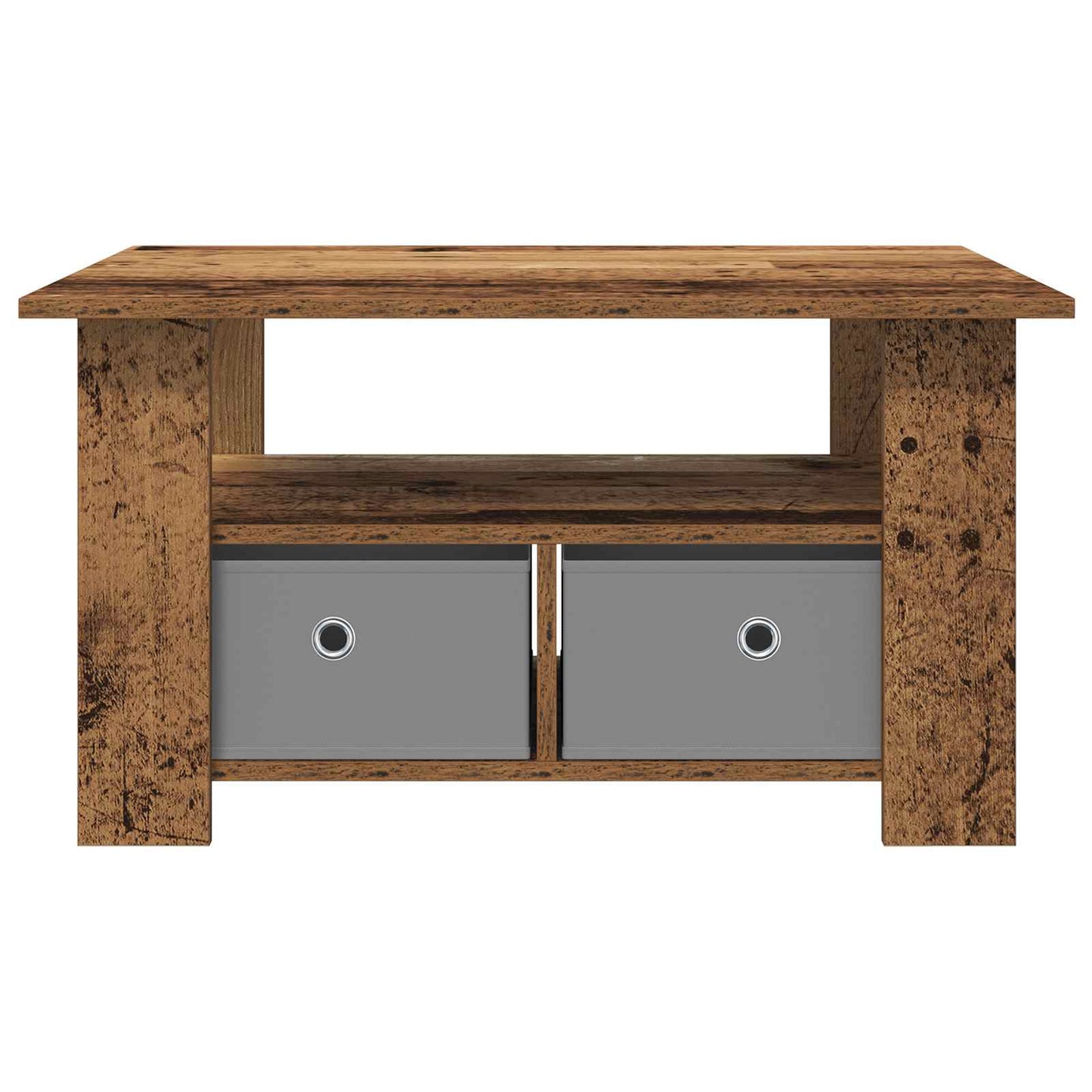 Tavolino da salotto con cassetto Legno vecchio 77 x 55 x 42 cm | homemem39