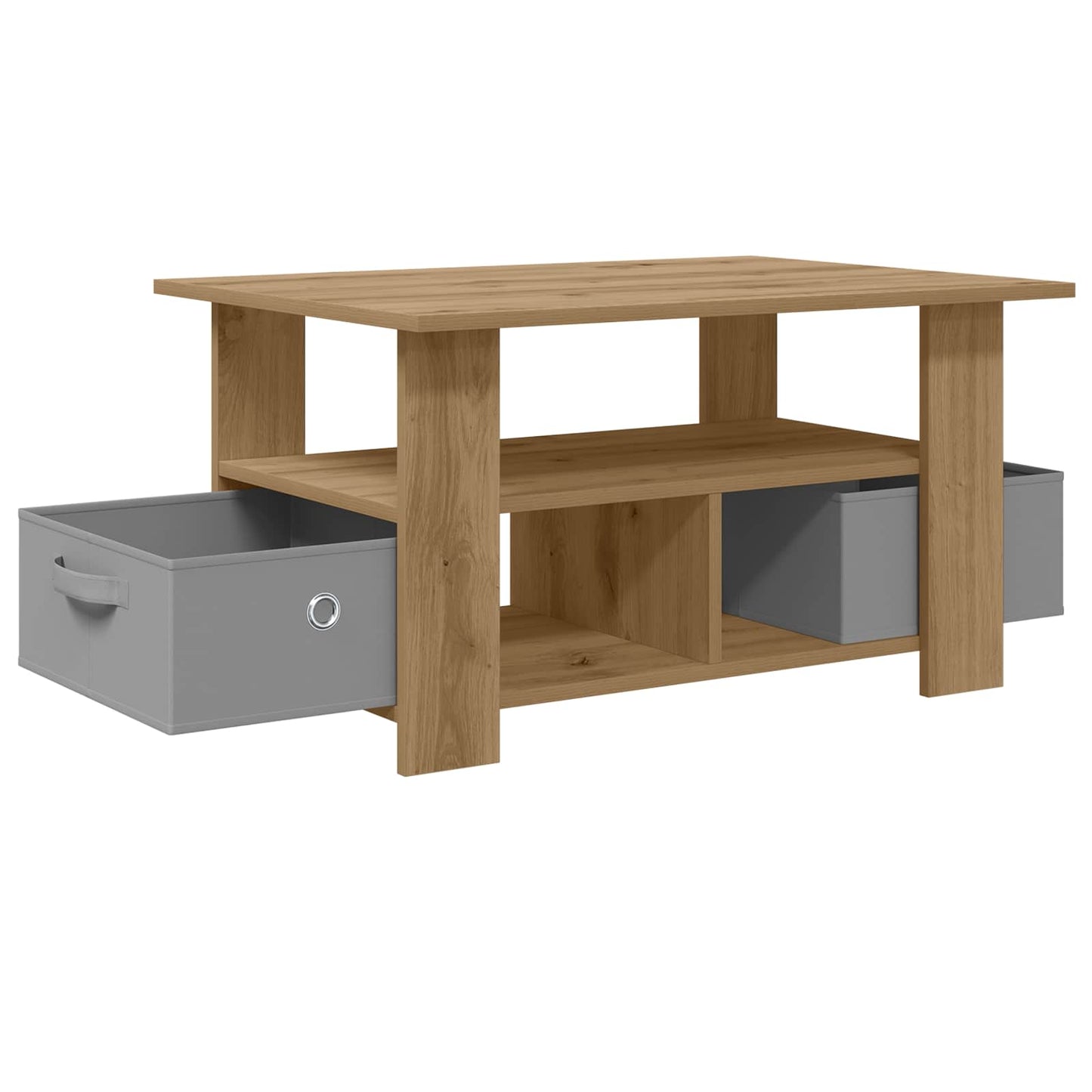 Tavolino da salotto Rovere artigianale 77 x 55 x 42 cm | homemem39