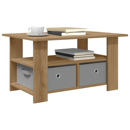 Tavolino da salotto Rovere artigianale 77 x 55 x 42 cm | homemem39