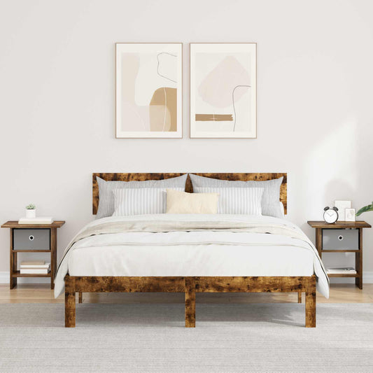 Comodino 2 pz Rovere fumé 41 x 40 x 45 cm Legno ingegnerizzato | homemem39