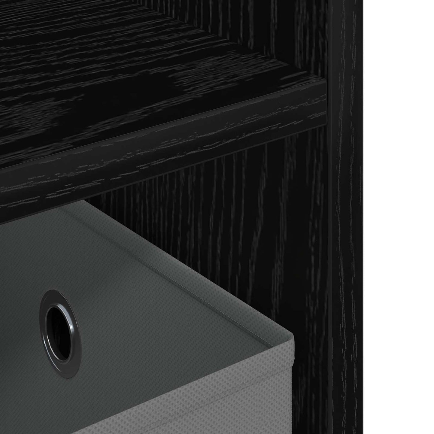 Supporto TV con cassetto Rovere Nero 79 x 40 x 48 cm | homemem39