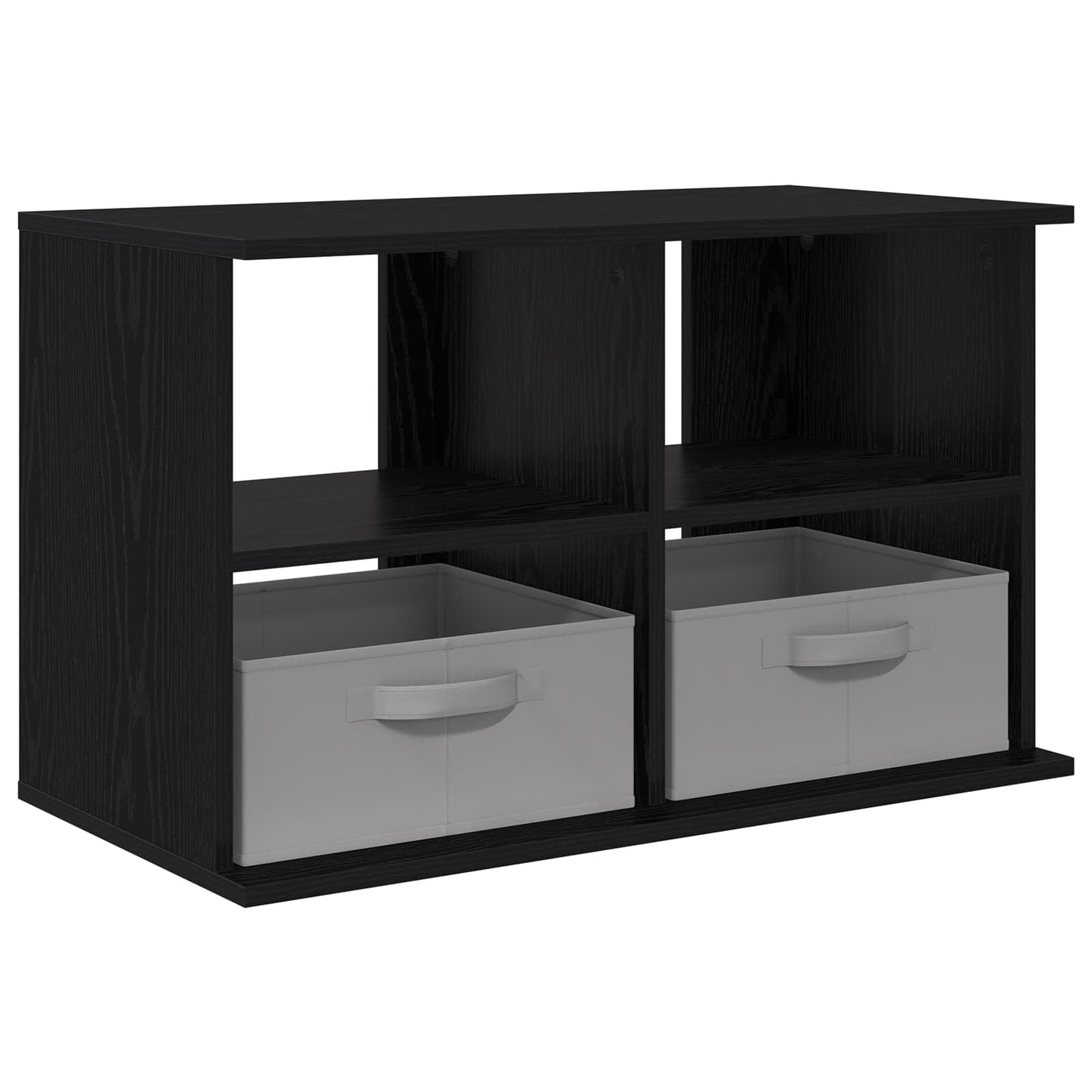 Supporto TV con cassetto Rovere Nero 79 x 40 x 48 cm
