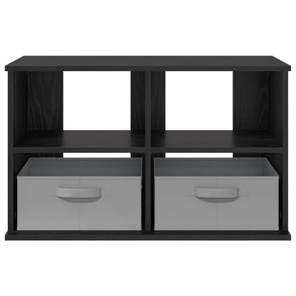 Supporto TV con cassetto Rovere Nero 79 x 40 x 48 cm