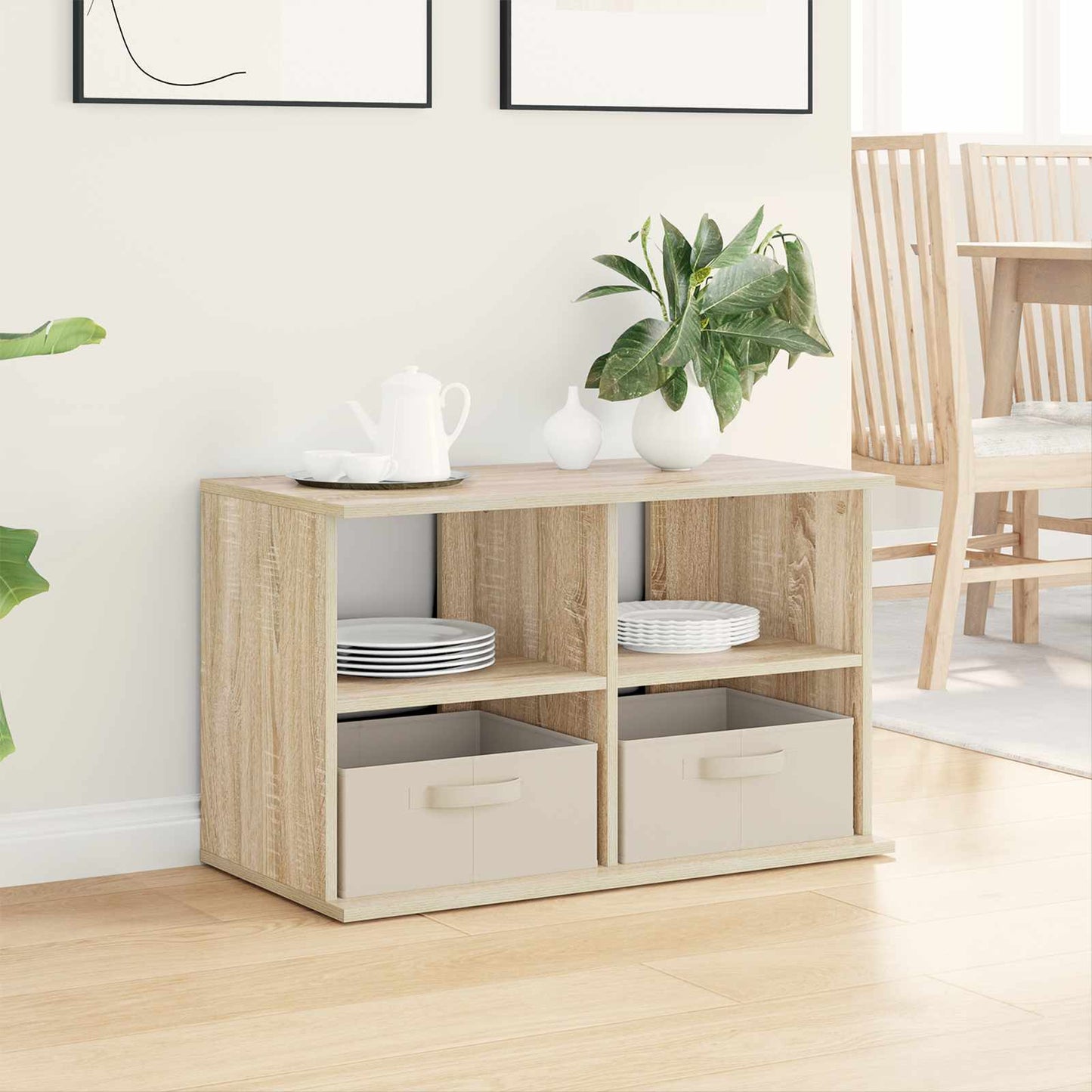 Supporto TV con cassetto Rovere Sonoma 79 x 40 x 48 cm