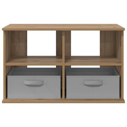Supporto TV con cassetto Rovere artigianale 79 x 40 x 48 cm | homemem39