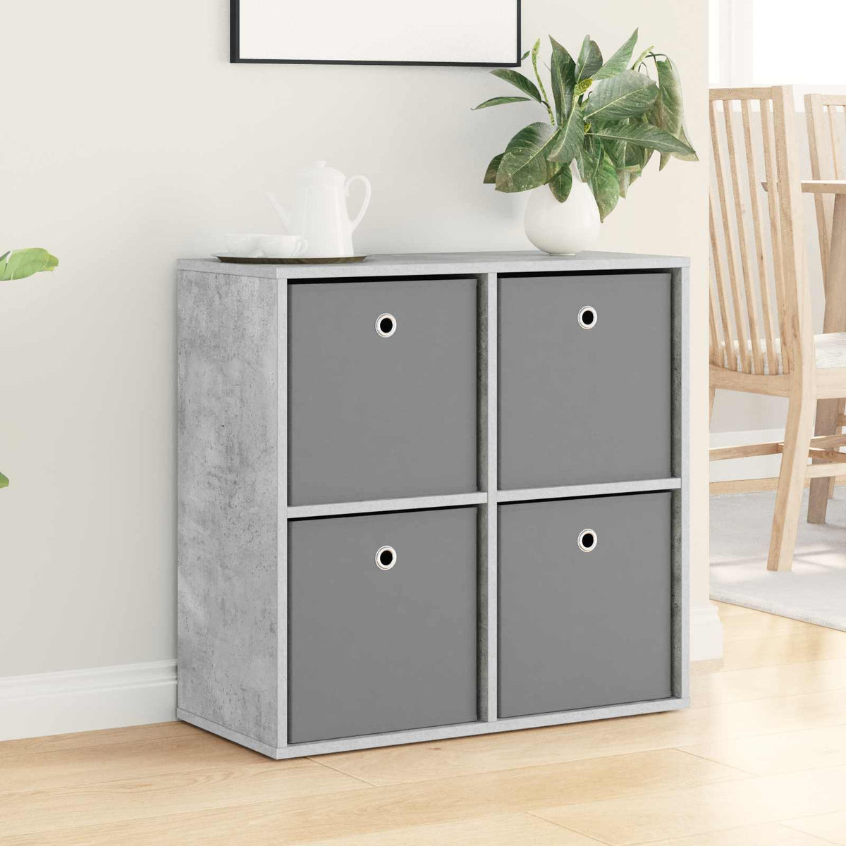 Credenza Grigio cemento 68,5 x 32 x 67 cm | homemem39
