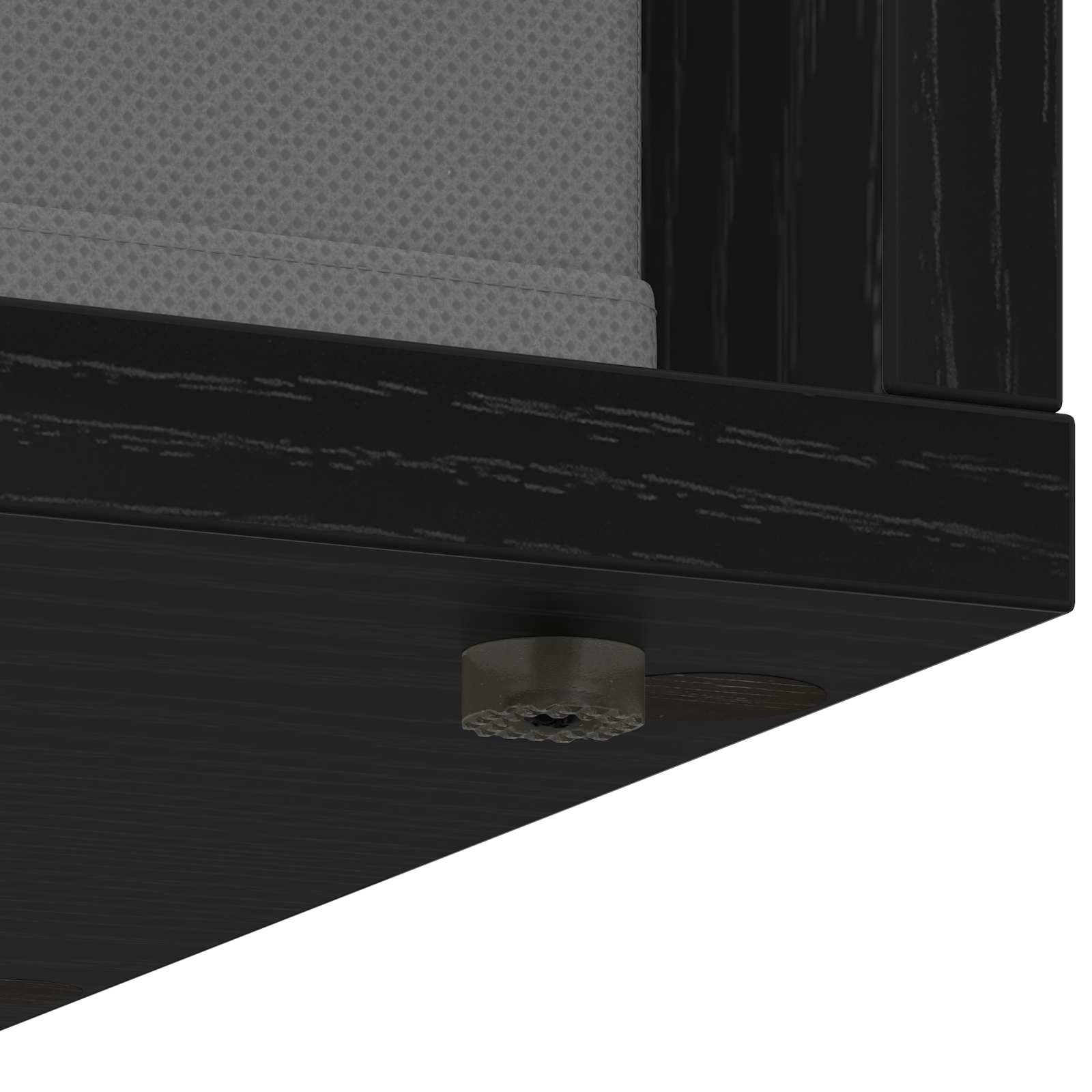 Credenza con cassetto Rovere Nero 25,5 x 22 x 69,5 cm | homemem39