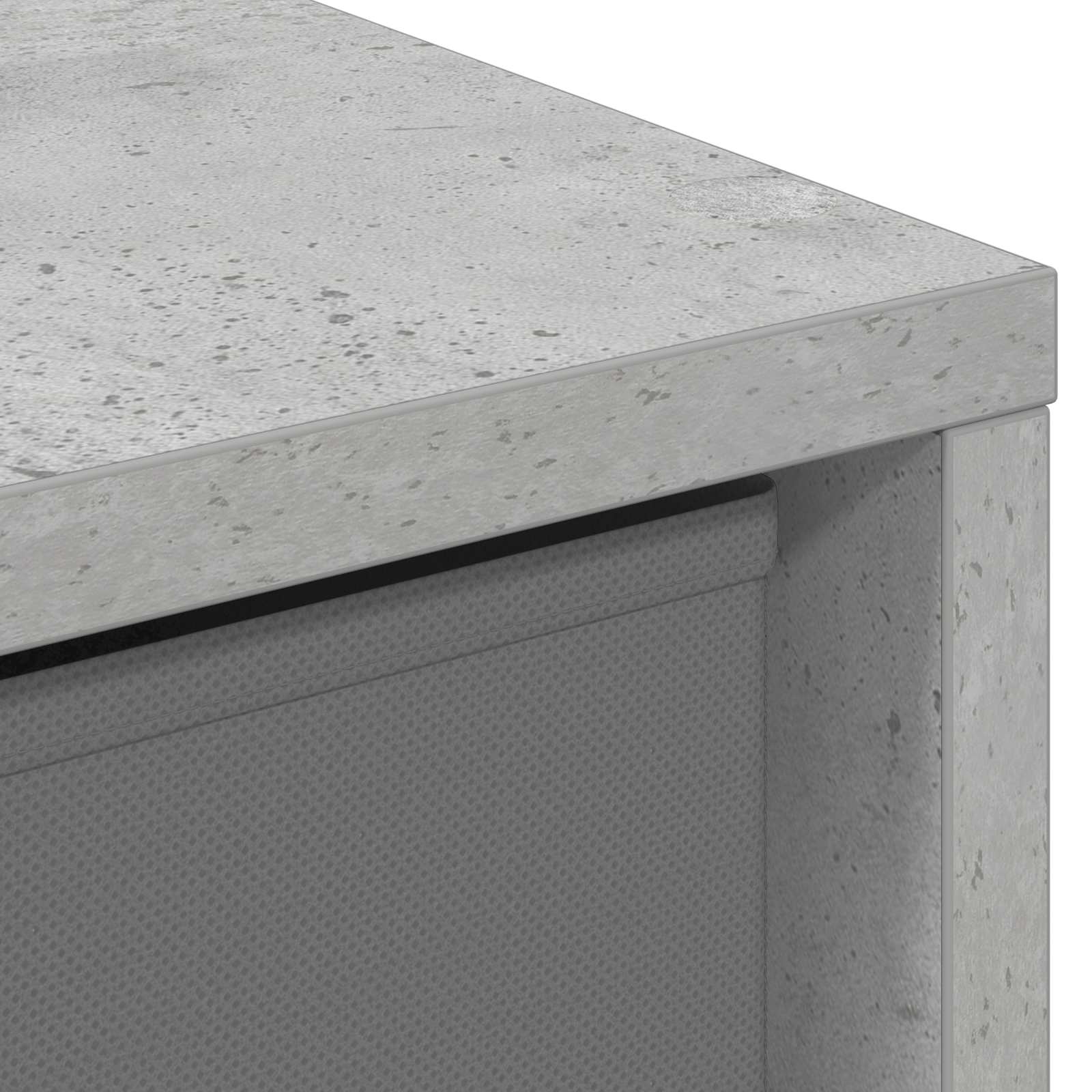 Credenza con cassetto Grigio cemento 25,5 x 22 x 69,5 cm | homemem39
