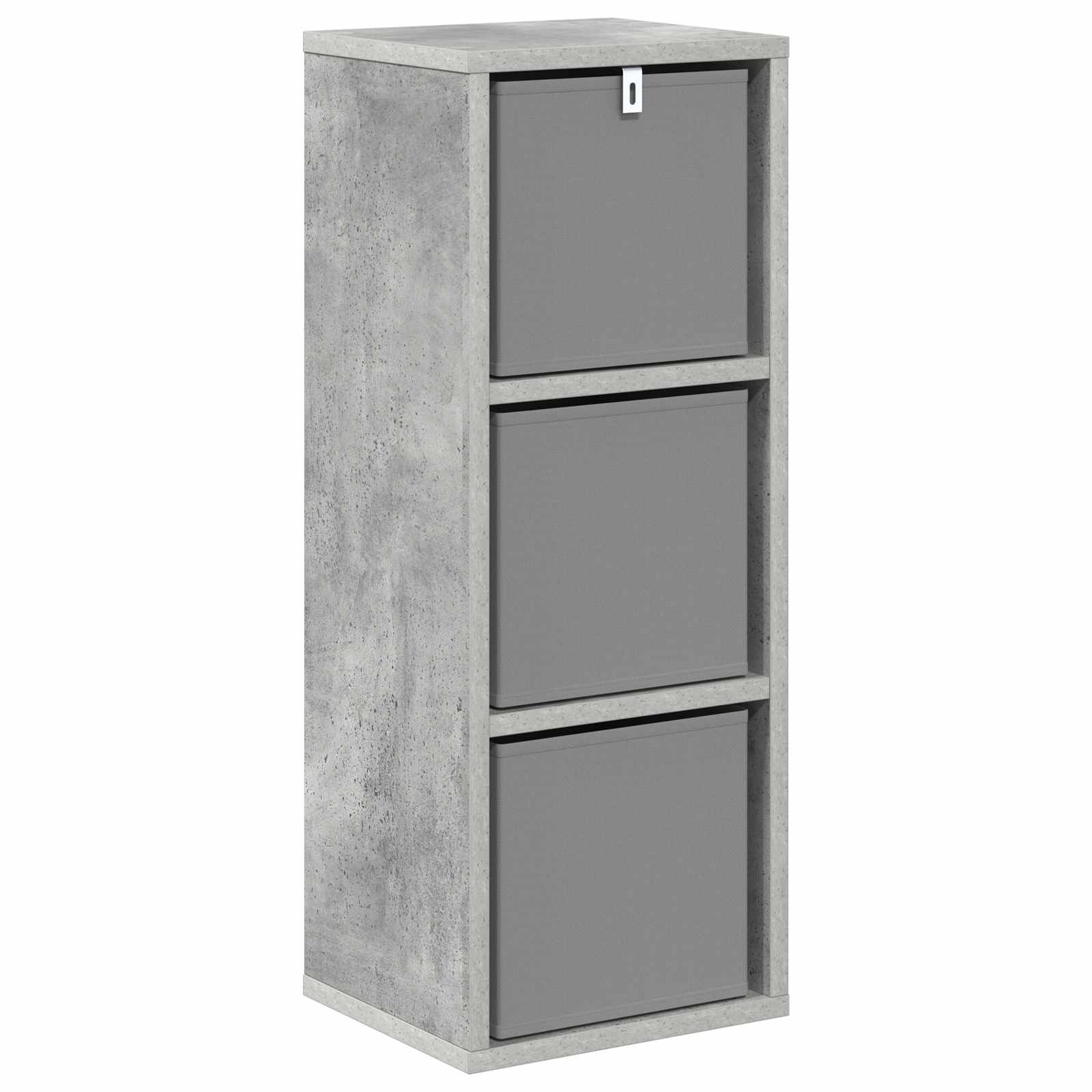 Credenza con cassetto Grigio cemento 25,5 x 22 x 69,5 cm | homemem39