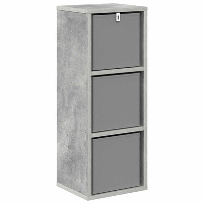 Credenza con cassetto Grigio cemento 25,5 x 22 x 69,5 cm | homemem39
