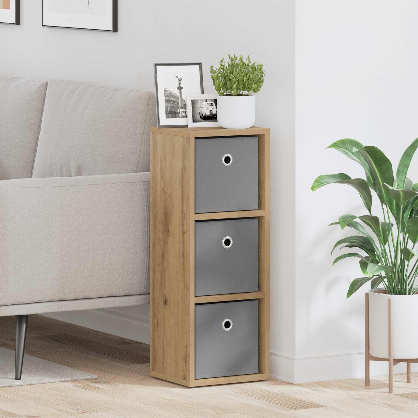 Credenza con cassetto Rovere artigianale 25,5 x 22 x 69,5 cm | homemem39
