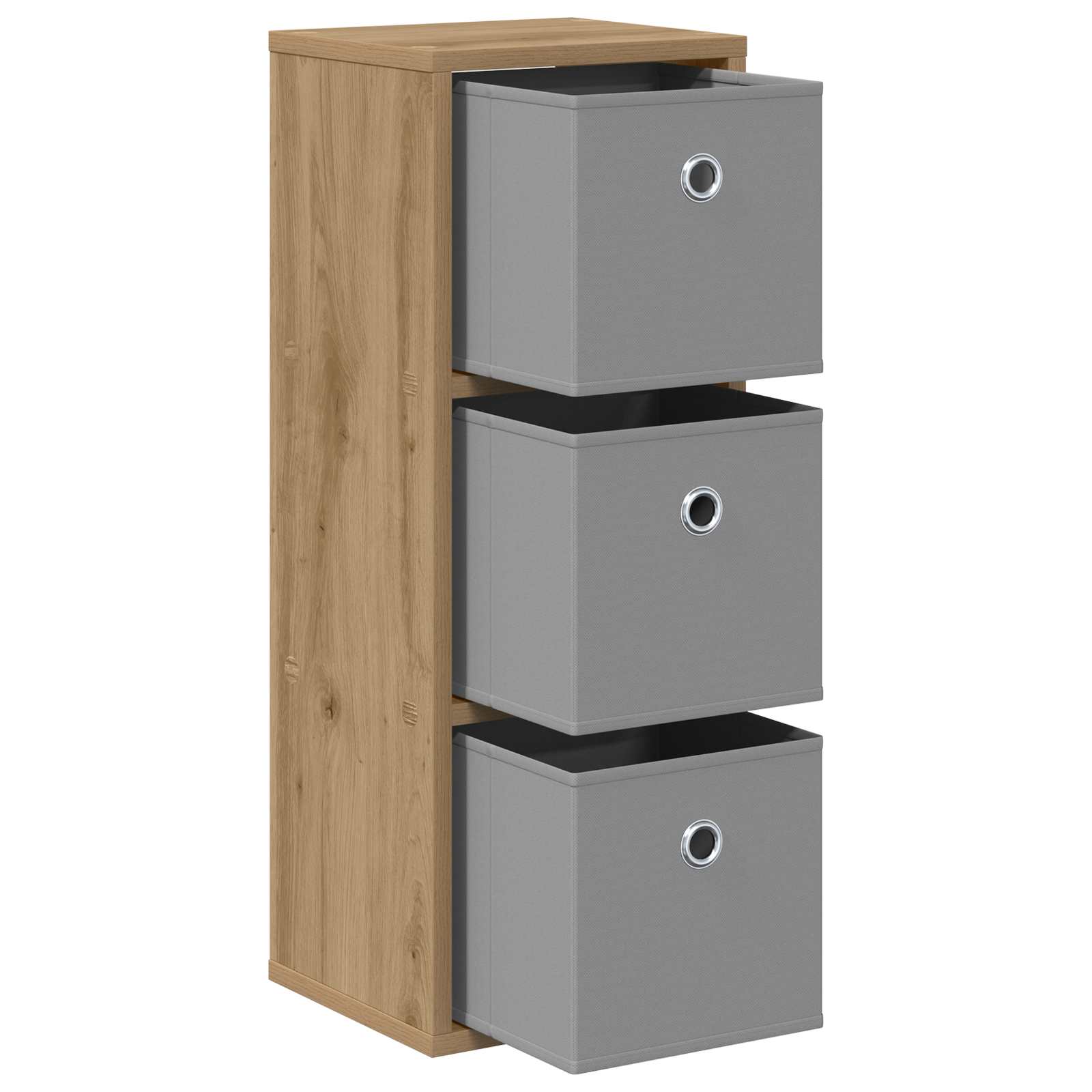 Credenza con cassetto Rovere artigianale 25,5 x 22 x 69,5 cm | homemem39