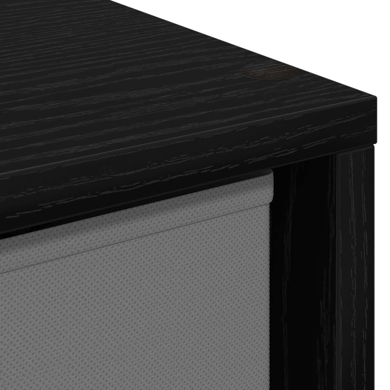 Credenza con cassetto Rovere Nero 30,5 x 27 x 84,5 cm | homemem39