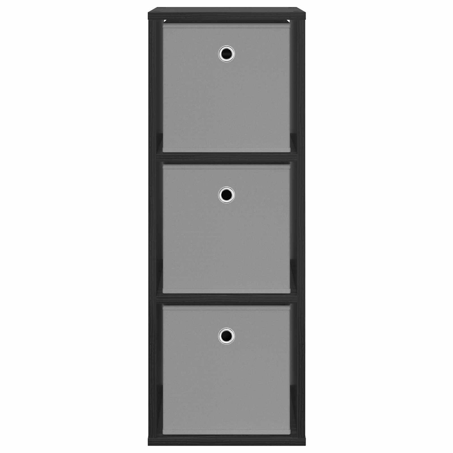 Credenza con cassetto Rovere Nero 30,5 x 27 x 84,5 cm | homemem39
