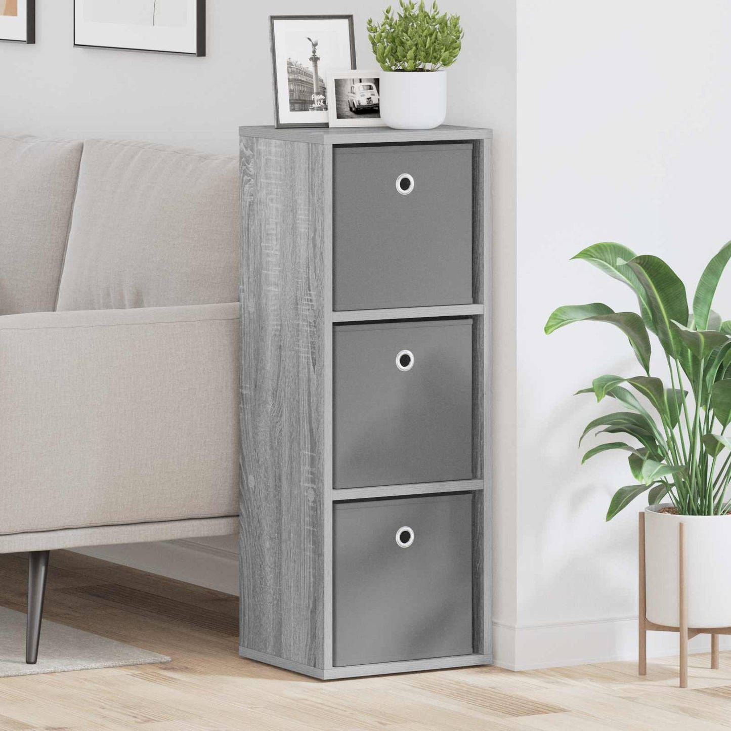 Credenza con cassetto Grigio Sonoma 30,5 x 27 x 84,5 cm | homemem39