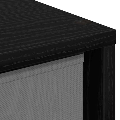 Credenza con cassetto Rovere Nero 35 x 32 x 99,5 cm | homemem39